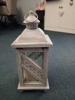Lantaarn + kaars, Huis en Inrichting, Woonaccessoires | Zuilen en Pilaren, Ophalen, Zo goed als nieuw