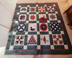 Grote handgemaakte quilt (270 x 270 cm) – uniek erfstuk, Ophalen, Gebruikt