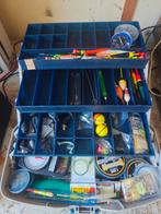 Viskoffer vol met dobbers, haken, lijn enzovoort, Watersport en Boten, Hengelsport | Witvissen, Ophalen of Verzenden, Zo goed als nieuw