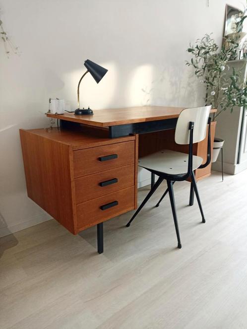 Jaren 60 bureau Cees Braakman stijl/ Tijsseling Nijkerk, Huis en Inrichting, Bureaus, Gebruikt, Ophalen