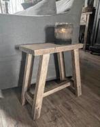 ~Stoer Sober Landelijk Houten Krukje/Bankje~, Huis en Inrichting, Woonaccessoires | Overige, Ophalen of Verzenden, Zo goed als nieuw