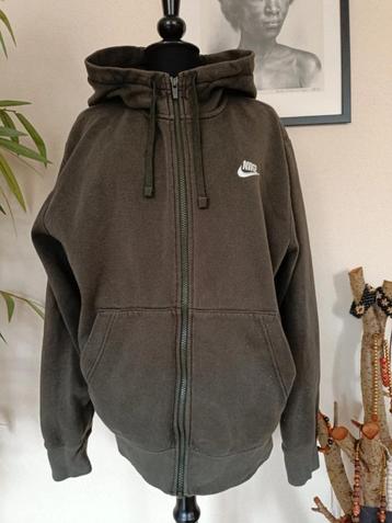 Nike hoodie maat S kleur kaki legergroen met capuchon beschikbaar voor biedingen