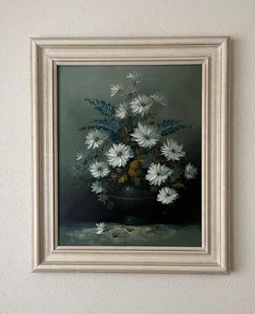 Bloemenschilderij. beschikbaar voor biedingen