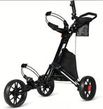 Golftrolley 3 wielen zeer compleet, zwart GLOEDNIEUW, Sport en Fitness, Golf, Overige merken, Onbekend, Nieuw, Ophalen of Verzenden