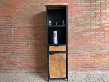 Opbergkast massief mango deur en metaal frame extra goedkoop beschikbaar voor biedingen