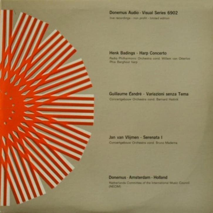 Henk Badings Guillaume Landre Jan van Vlijmen Donemus, Cd's en Dvd's, Vinyl | Klassiek, Zo goed als nieuw, Classicisme, Kamermuziek