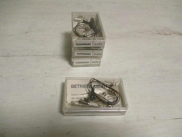 Fleischmann Binnen verlichting sets Rijtuigen 4x no 6450, Hobby en Vrije tijd, Modeltreinen | H0, Zo goed als nieuw, Wagon, Gelijkstroom