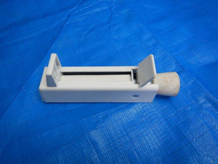 Deurvastzetter met voetstift 30 x122 mm wit, Doe-het-zelf en Verbouw, Hang- en Sluitwerk, Nieuw, Overige typen, IJzer, Ophalen of Verzenden