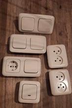8x diverse schakelaars en stopcontacten en een led-dimmer, Ophalen of Verzenden, Stopcontact