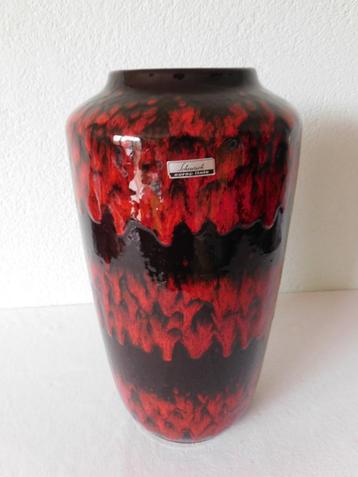 Prachtige vintage Fat Lava vaas van Scheurich Europ Linie, z beschikbaar voor biedingen