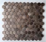 Dune hexagon  mozaïek aluminium brons op matje 300x300x8, Doe-het-zelf en Verbouw, Tegels, Overige materialen, Verzenden, Wandtegels