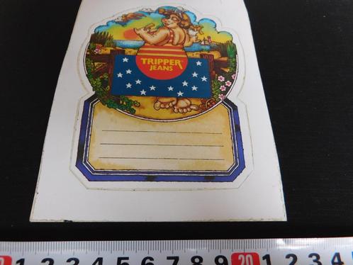 sticker TRIPPER jeans  strip, Verzamelen, Stickers, Zo goed als nieuw, Bedrijf of Vereniging, Ophalen