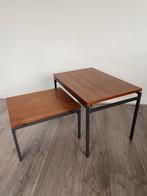 Set van 2 Vintage Pastoe Nesting Tables -Cees Braakman stijl, Ophalen, Minder dan 45 cm, Gebruikt, Rechthoekig