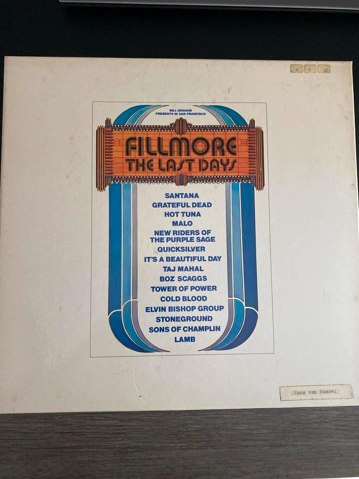 Fillmore The Last Days LP Box - In prima staat, Cd's en Dvd's, Vinyl | Rock, Zo goed als nieuw, Poprock, 12 inch, Ophalen of Verzenden