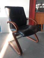 Fauteuil kantoorstoel vintage jaren 60, Ophalen, Gebruikt, Hout, Vintage