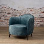 *ACTIE* NIEUW Prachtige Fauteuil Bondo Diverse Kleuren (33), Huis en Inrichting, Fauteuils, Fauteuil Stof Bliss Gold, Blauw, Groen en Grijs Antraciet