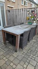 Tuinset 6 persoons inclusief kussens voor stoelen, Tuin en Terras, Tuinsets en Loungesets, Ophalen, Gebruikt, Overige materialen