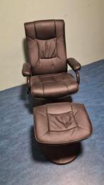 Relaxstoel met voetenbank, Huis en Inrichting, Fauteuils, Ophalen, Kunststof, Gebruikt, Minder dan 75 cm