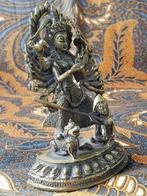 Mooi zwaar antiek brons Shiva beeldje uit India 14,8 cm., Ophalen of Verzenden