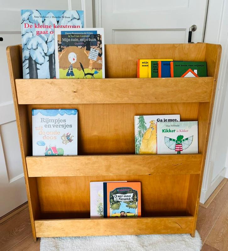 Vintage schoolkast boekenrek boekenkast retro dubbel, Kinderen en Baby's, Kinderkamer | Commodes en Kasten, Gebruikt, Kast, 90 tot 105 cm