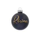 Kerstbal met naam zwart, Diversen, Kerst, Kadoootje Kado&Deco, Nieuw, Ophalen of Verzenden, 5306AX