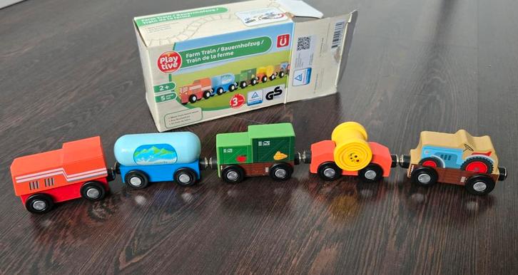 Houten Trein - Playtive - Nieuw!, Kinderen en Baby's, Speelgoed | Houten speelgoed, Nieuw, Duw- of Trekspeelgoed, Ophalen of Verzenden