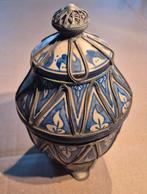 Antieke Marokkaanse Keramische Pot met Deksel, Ophalen of Verzenden