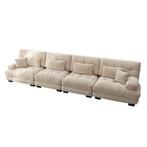 Modulaire Stoffen Bank - Ruim & Comfortabel, Info@outdoorhub.eu, Rechte bank, Stof, 100 tot 125 cm