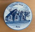 Delfts Blauw schaaltje met deksel ‘Boerderij Strunk Raalte’, Antiek en Kunst, Ophalen of Verzenden
