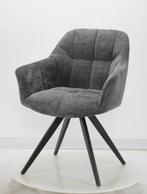 Eetkamerstoel Beauty 3 kleuren weefstof 180 graden draaibaar, Nieuw, Ophalen of Verzenden, Metaal, Vijf, Zes of meer stoelen
