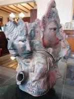 Terra cotta beeldhoud werk gesigneerd, Ophalen of Verzenden