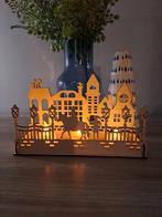 Houten Sinterklaas Theelichthouder - 14/23cm, Nieuw, Ophalen of Verzenden, Bruin, Hout