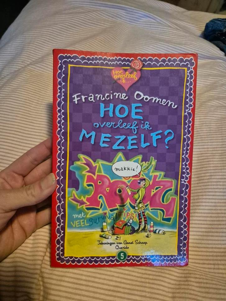 Francine Oomen - Hoe overleef ik mezelf?, Boeken, Kinderboeken | Jeugd | 13 jaar en ouder, Gelezen, Ophalen of Verzenden