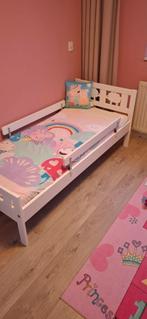 Leuk peuterbedje inclusief matras en eventueel beddengoed, Ophalen, Gebruikt, 70 tot 85 cm, 140 tot 160 cm