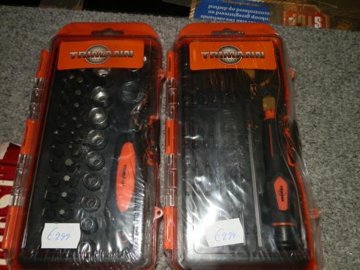 38 delig dop en bit set en 36 delig precisie bitset nieuw, Auto diversen, Autogereedschap, Nieuw, Ophalen of Verzenden