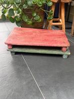 Bajot dienblad plateau massief old wood India Indiase, Nieuw, Ophalen of Verzenden, https://verburgtvintage.nl/#contact, Schipluidenlaan 20 5035KJ Tilburg