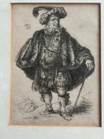 Persian  Rembrandt - Ets uit 1758, Antiek en Kunst, Ophalen of Verzenden