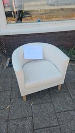 Kleine witte fauteuil, Huis en Inrichting, Fauteuils, Ophalen, Gebruikt