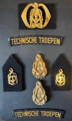 Technische Troepen emblemen set, Verzenden, Landmacht, Nederland, Embleem of Badge