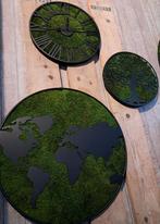 Ronde Mosschilderijen met zwart metaal. Set van 3, Huis en Inrichting, Woonaccessoires | Wanddecoraties, Ophalen, Nieuw