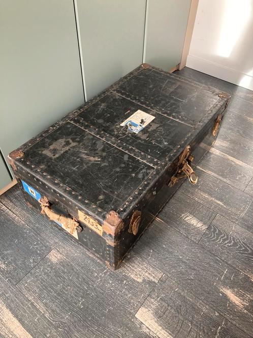 Antieke hutkoffer (071224c), Huis en Inrichting, Woonaccessoires | Kisten, Zo goed als nieuw, Minder dan 50 cm, Minder dan 50 cm