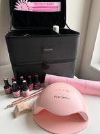 Pink Gellac set, Zwart, Ophalen of Verzenden, Zo goed als nieuw, Handen en Nagels