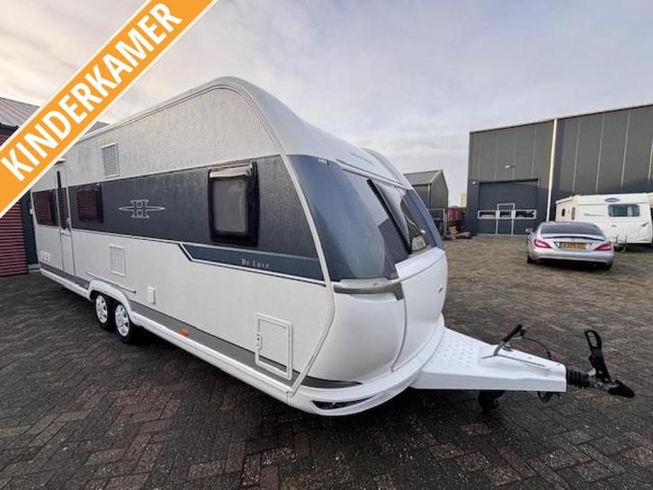 Hobby De Luxe 650 KMFE, 6 PERSOONS, NIEUWE VOORTENT, MOVER, Caravans en Kamperen, Caravans, Bedrijf, tot en met 6, 1500 - 2000 kg