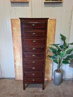 Klassieke hoge ladekast, apothekerkast, archiefkast, Huis en Inrichting, Kasten | Ladekasten, Ophalen of Verzenden, Zo goed als nieuw