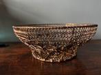 Goud kleur ijzeren mandje, fruitmand draadmand, Overige materialen, Mand, Rond, Ophalen of Verzenden