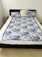 Bed Ikea SLATTUM 2 persoons, koopje, gedemonteerd, Huis en Inrichting, Slaapkamer | Bedden, Ophalen, Tweepersoons, Zo goed als nieuw