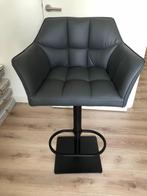 Barkruk Damaso kunstleer grijs zwart, Ophalen, Gebruikt, 90 cm of meer, 1 kruk