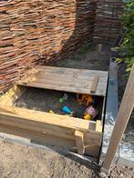 Houten Zandbak met Deksel, Kinderen en Baby's, Speelgoed | Buiten | Zandbakken, Ophalen of Verzenden, Zo goed als nieuw