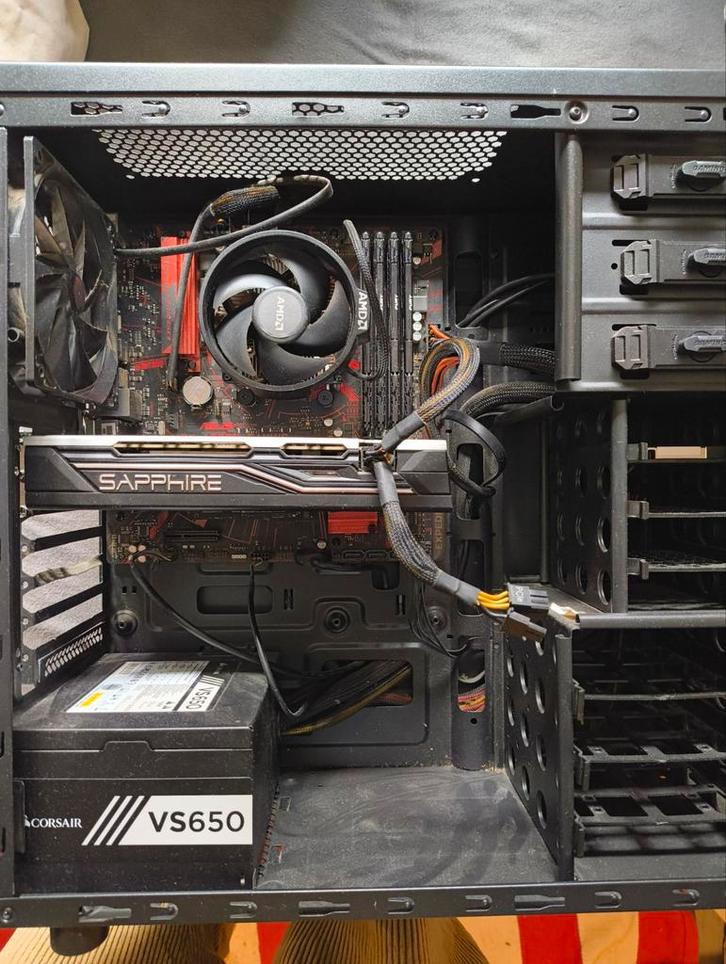 Gaming PC - Ryzen 5, RX 580, 32GB RAM, SSD+HDD, Computers en Software, Desktop Pc's, Ophalen of Verzenden