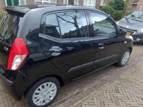 Hyundai i10 1.1 I 5DR 2008 Zwart Nieuwe koppeling, Auto's, Hyundai, Particulier, i10, Alarm, Metallic lak, Benzine, B, Hatchback